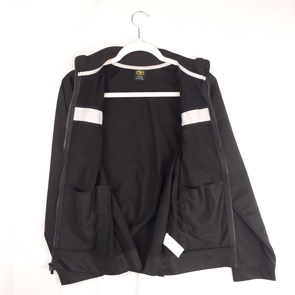 Athletic Works Boys Full-Zip Black Jacket With Reflective Stripe XL ,L - Picture 6 of 11